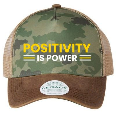 Positivity Is Power Typography Legacy Tie Dye Trucker Hat