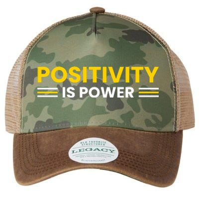 Positivity Is Power Typography Legacy Tie Dye Trucker Hat