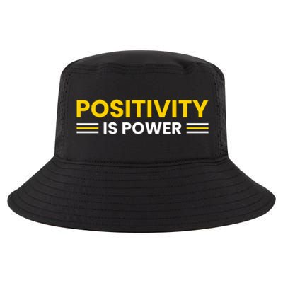 Positivity Is Power Typography Cool Comfort Performance Bucket Hat