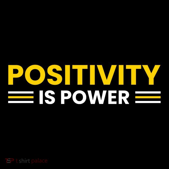 Positivity Is Power Typography Hoodie