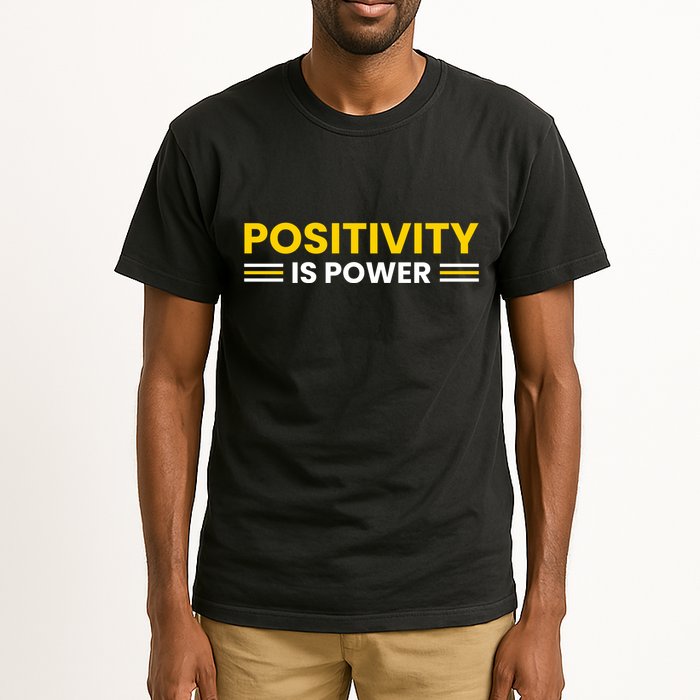 Positivity Is Power Typography Tall T-Shirt
