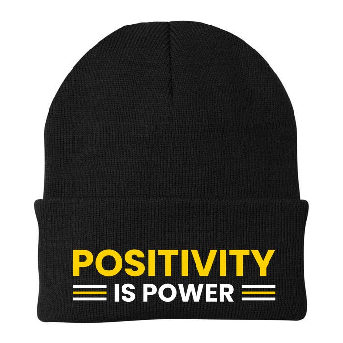Positivity Is Power Typography Beanie