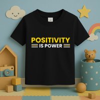 Positivity Is Power Typography Toddler T-Shirt