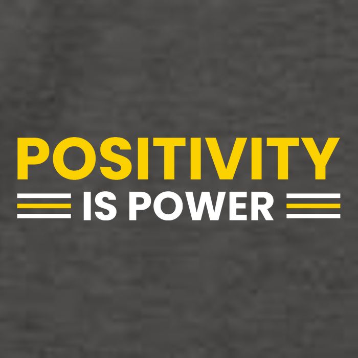 Positivity Is Power Typography Vector Backpack