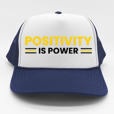 Positivity Is Power Typography Trucker Hat