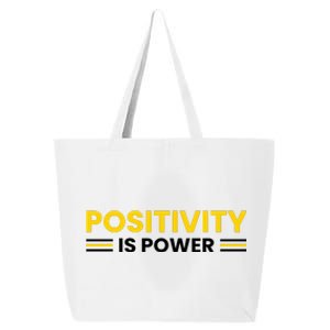 Positivity Is Power Typography 25L Jumbo Tote