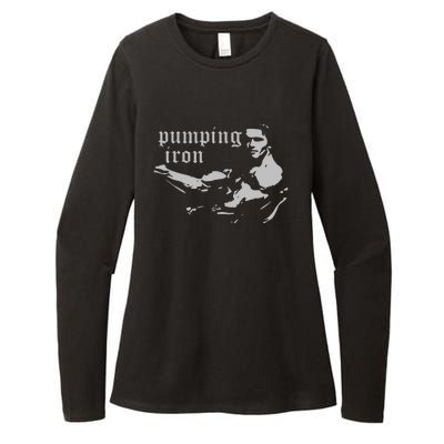 PUMPING IRON Womens CVC Long Sleeve Shirt