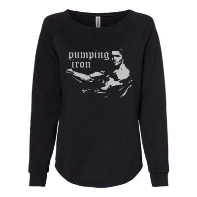 PUMPING IRON Womens California Wash Sweatshirt