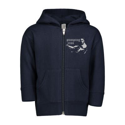 PUMPING IRON Toddler Zip Fleece Hoodie