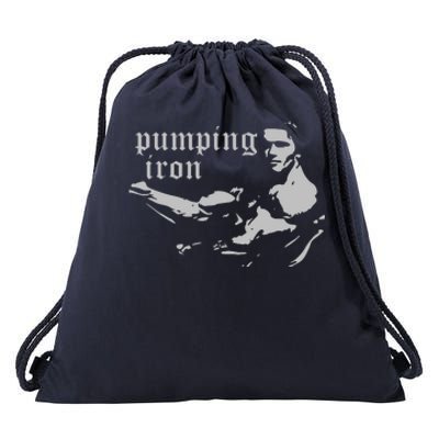 PUMPING IRON Drawstring Bag