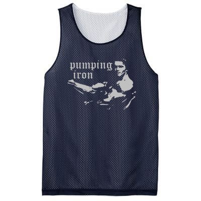 PUMPING IRON Mesh Reversible Basketball Jersey Tank