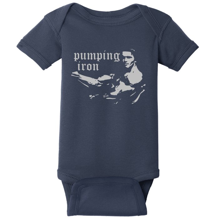 PUMPING IRON Baby Bodysuit