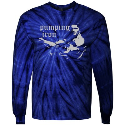 PUMPING IRON Tie-Dye Long Sleeve Shirt