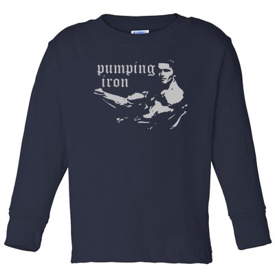 PUMPING IRON Toddler Long Sleeve Shirt