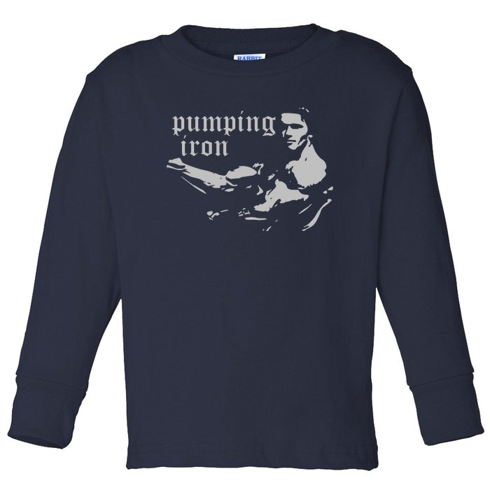 PUMPING IRON Toddler Long Sleeve Shirt