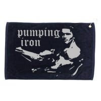 PUMPING IRON Grommeted Golf Towel