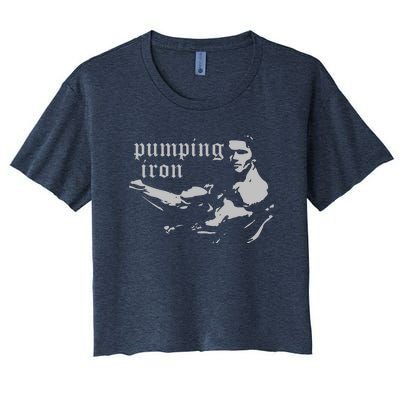 PUMPING IRON Women's Crop Top Tee