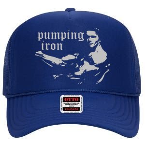 PUMPING IRON High Crown Mesh Back Trucker Hat