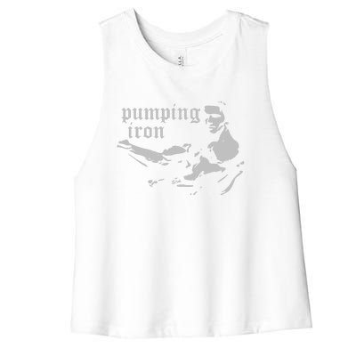 PUMPING IRON Women's Racerback Cropped Tank