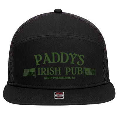 Paddys Irish Pub Its Always Sunny 7 Panel Mesh Trucker Snapback Hat