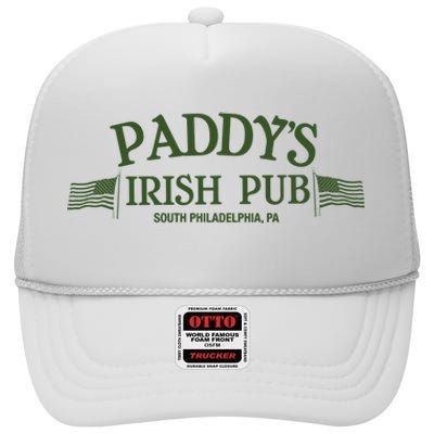 Paddys Irish Pub Its Always Sunny High Crown Mesh Back Trucker Hat