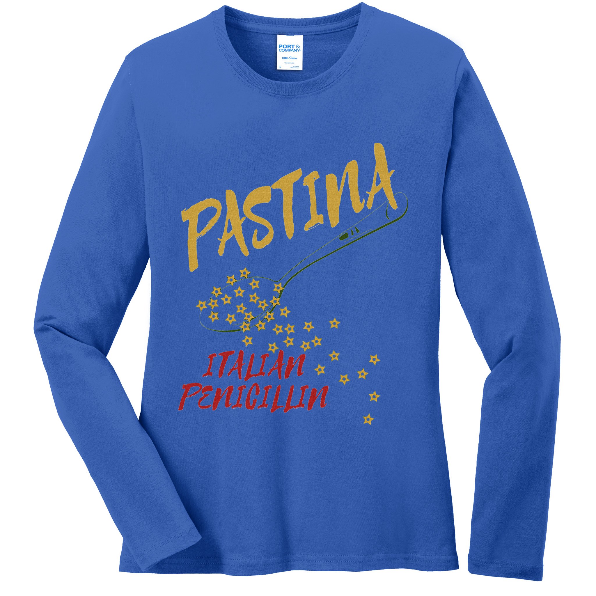 Pastina Italian Penicillin Ladies Long Sleeve Shirt