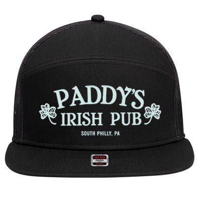 PaddYs Irish Pub Bar 7 Panel Mesh Trucker Snapback Hat