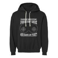 Passenger Instructions Press Em Here Garment-Dyed Fleece Hoodie