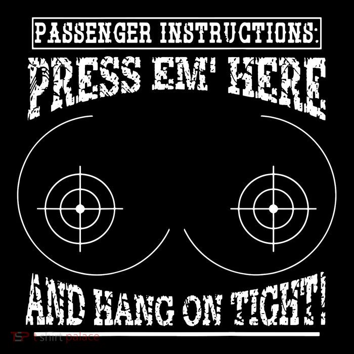 Passenger Instructions Press Em Here Backpack