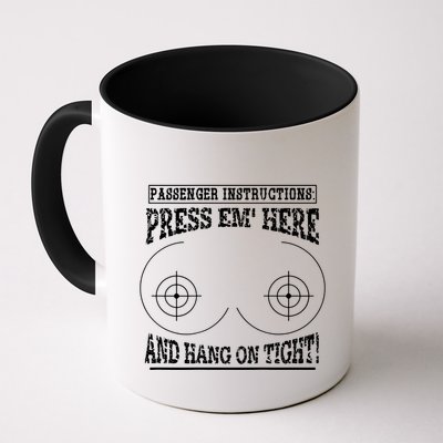 Passenger Instructions Press Em Here Mug