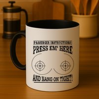 Passenger Instructions Press Em Here Mug