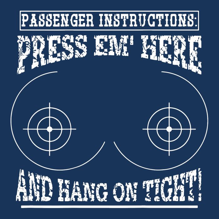 Passenger Instructions Press Em Here 16 in Basic Backpack