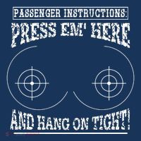 Passenger Instructions Press Em Here Premium T-Shirt