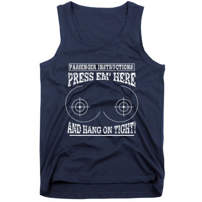 Passenger Instructions Press Em Here Tank Top