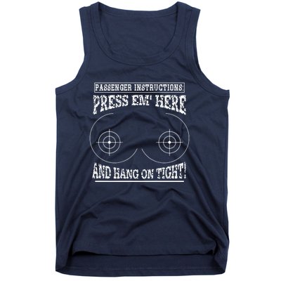 Passenger Instructions Press Em Here Tank Top