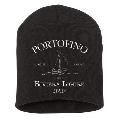 Portofino Italy Short Acrylic Beanie