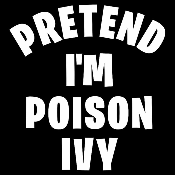Pretend I'm Poison Ivy Funny Lazy Halloween Costume Party Full-Length Apron With Pockets
