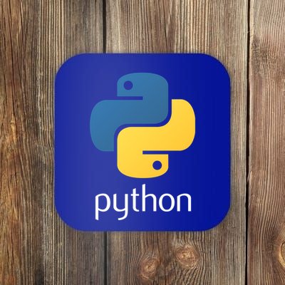 Python Interpreted Programming Language For Software Coders Gift Coaster
