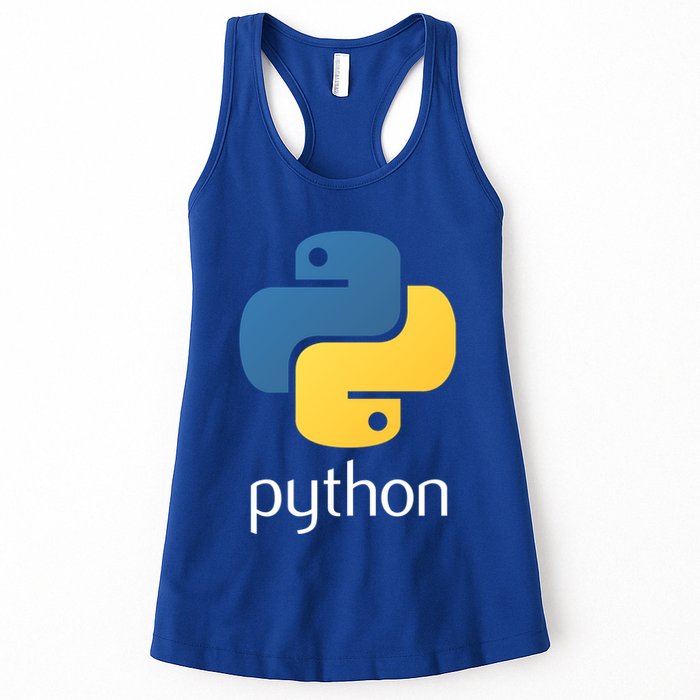 Python Interpreted Programming Language For Software Coders Gift Women's Racerback Tank