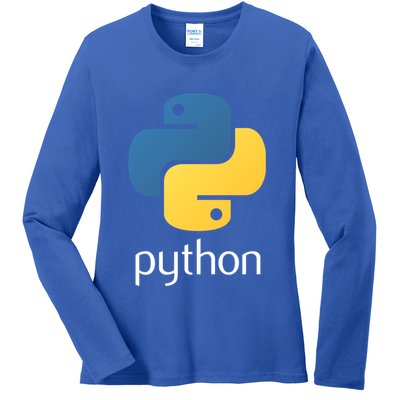 Python Interpreted Programming Language For Software Coders Gift Ladies Long Sleeve Shirt