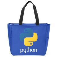 Python Interpreted Programming Language For Software Coders Gift Zip Tote Bag