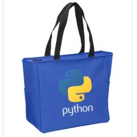 Python Interpreted Programming Language For Software Coders Gift Zip Tote Bag