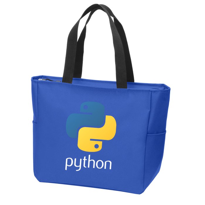 Python Interpreted Programming Language For Software Coders Gift Zip Tote Bag