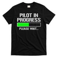 Pilot In Progress Funny Flight School Student T-Shirt