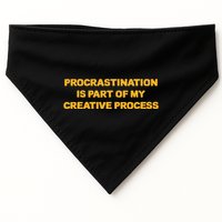 Procrastination Is Part Of My Creative Process Dark Humor USA-Made Doggie Bandana