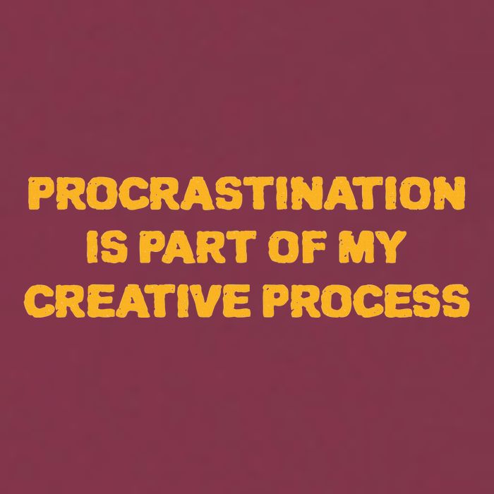 Procrastination Is Part Of My Creative Process Dark Humor 16oz Travel Tumbler