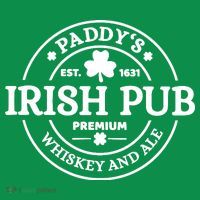 Paddy's Irish Pub Whiskey And Ale Button