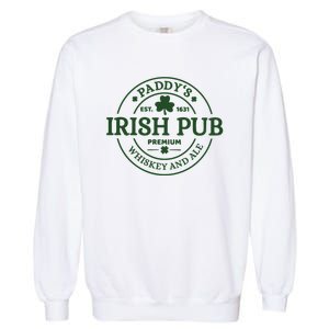 Paddy's Irish Pub Whiskey And Ale Garment-Dyed Sweatshirt