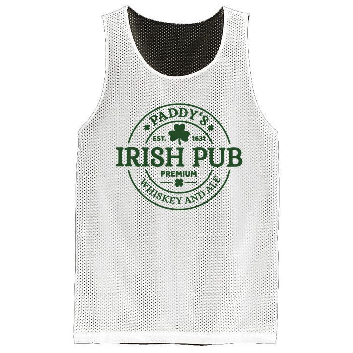 Paddy's Irish Pub Whiskey And Ale Mesh Reversible Basketball Jersey Tank