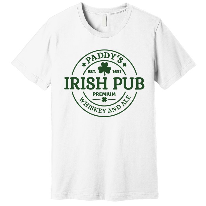 Paddy's Irish Pub Whiskey And Ale Premium T-Shirt